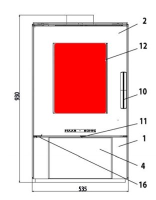 Haas-Sohn Dalen 304.15 szyba wziernika