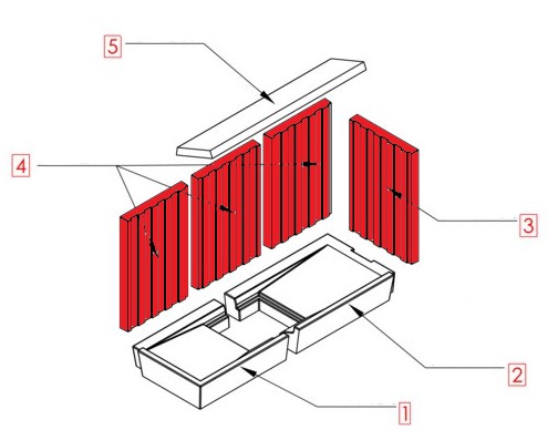 Spartherm Varia 2L-100h cegła boczna zestwa A