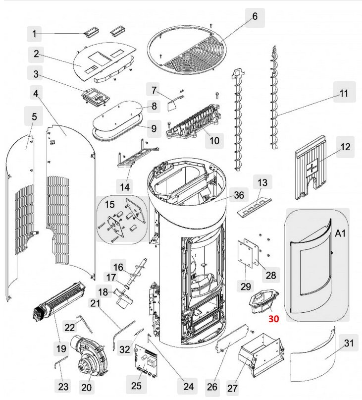 Haas-Sohn HSP 7 450.08 kołpak palnika