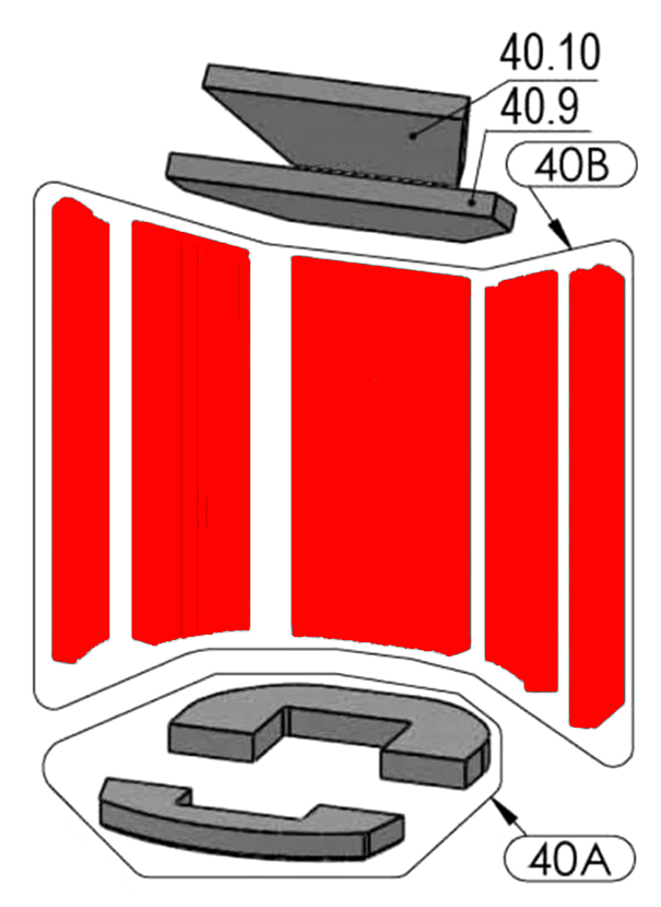 Oranier Polar 4 cegła boczna zestwa D