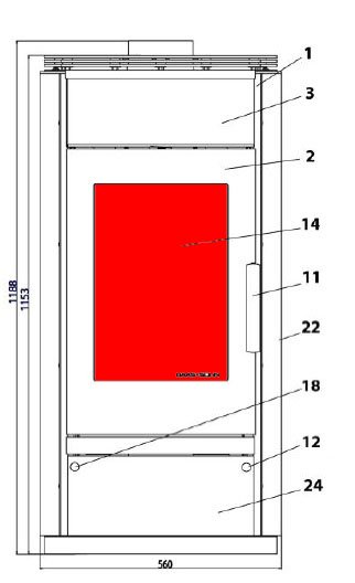 Haas-Sohn Husum 206.15 szyba wziernika
