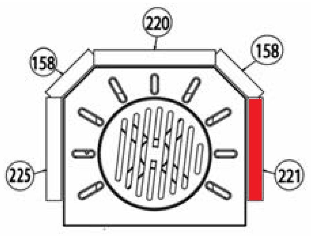 Haas-Sohn Xi 325.15 cegła boczna z prawej strony