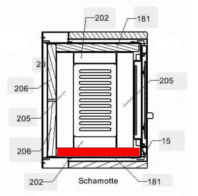 Haas-Sohn Pico 286.12 cegła boczna z lewej strony
