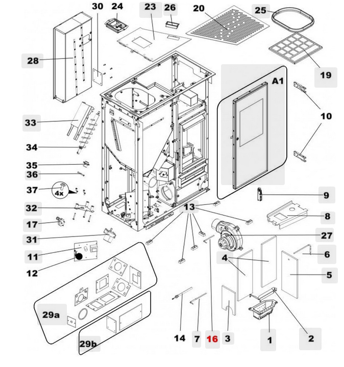Haas+Sohn Lucca II 445.08 Raumtemperaturfühler Sensor