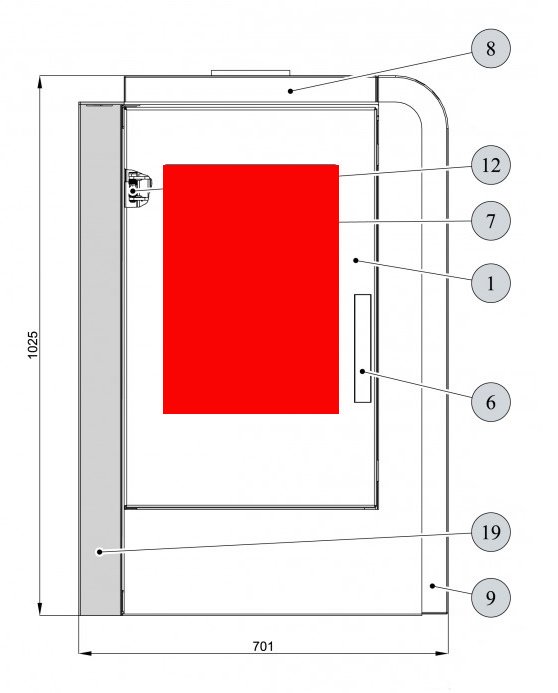 Haas-Sohn Aruba 220.17 szyba wziernika