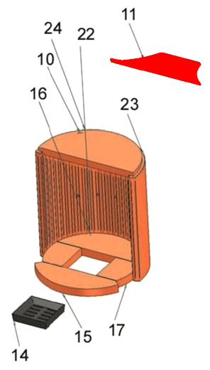 Justus Faro Plus moduł zmiany kierunku ciągu stal