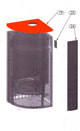 Oranier Polar 6 kąt IV płyta osłonowa