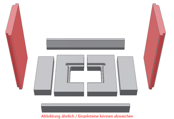Schmid Lina 45/51 cegła boczna zestwa A