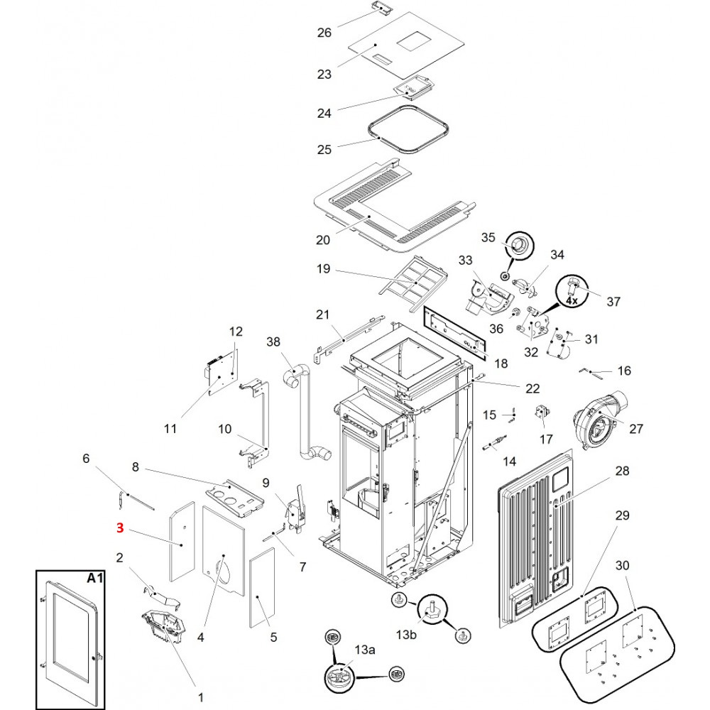 Haas-Sohn Pallazza III RLU-PGI 520.08 cegła boczna z lewej strony
