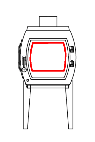 Globe Fire Charon II uszczelka szyby z przodu