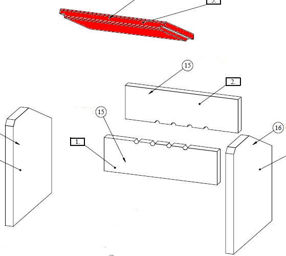 Fireplace Beni moduł zmiany kierunku ciągu B