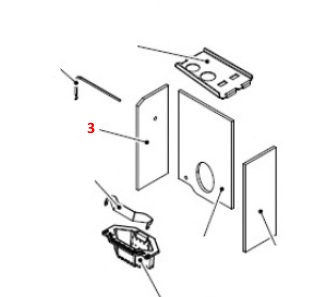 Haas-Sohn Pallazza III 519.08 cegła boczna z lewej strony