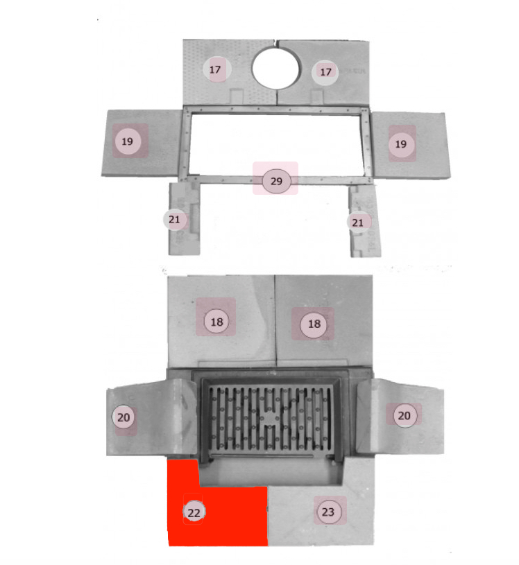 Haas+Sohn Carina 191.12 Bodenstein links vorne Feuerraumstein