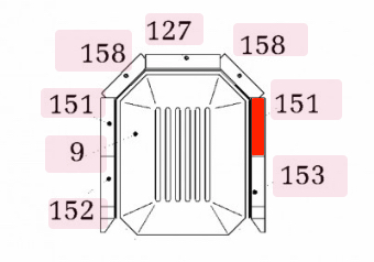 Haas+Sohn Verona 263.15 Seitenstein rechts hinten Feuerraumstein
