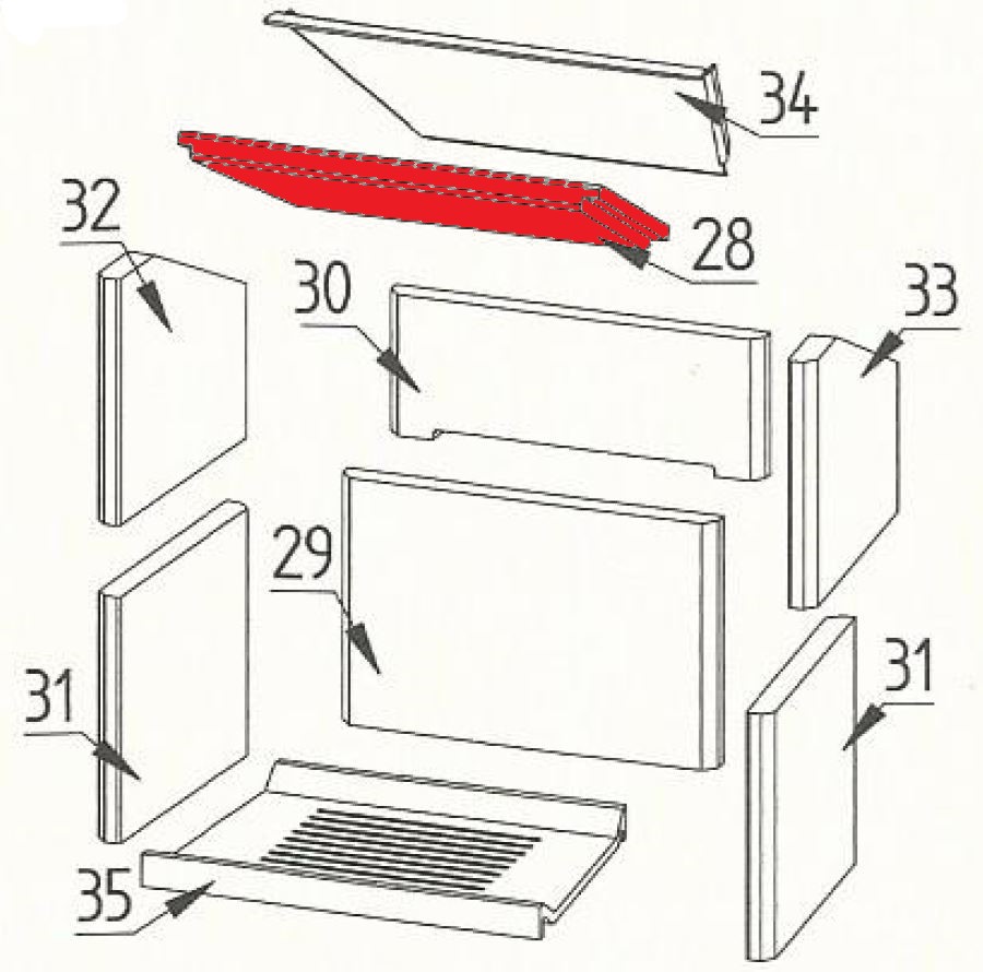 Fireplace Damona moduł zmiany kierunku ciągu