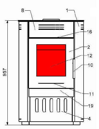 Haas-Sohn Fuego 287.12 szyba wziernika