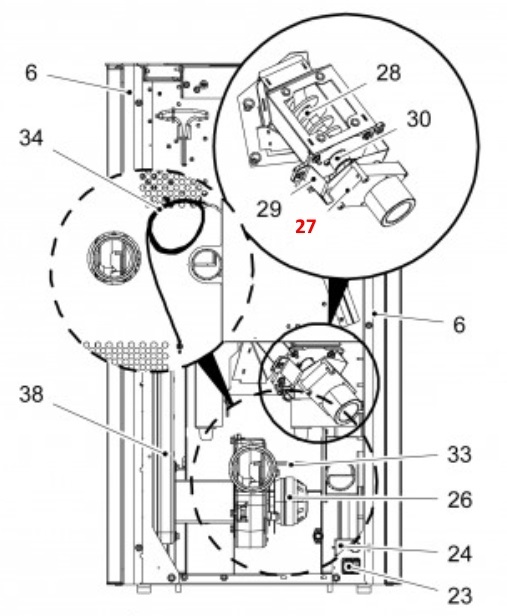 Haas-Sohn Pallazza 532.08 silnik przenośnika ślimakowego