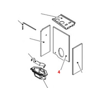 Haas-Sohn Pallazza III 519.08 cegła tylnej ściany