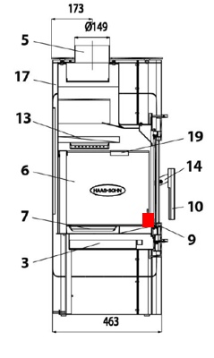 Haas-Sohn Cers 469.17 ruszt stojący