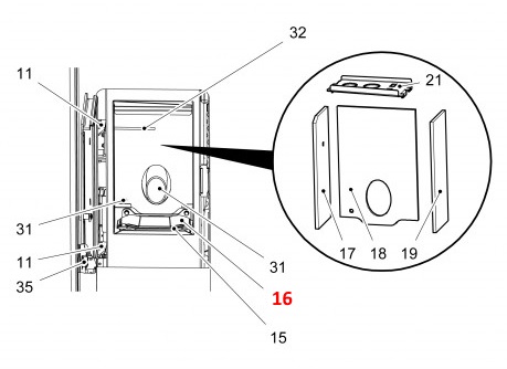 Haas+Sohn Pallazza II 519.08 cale de brûleur