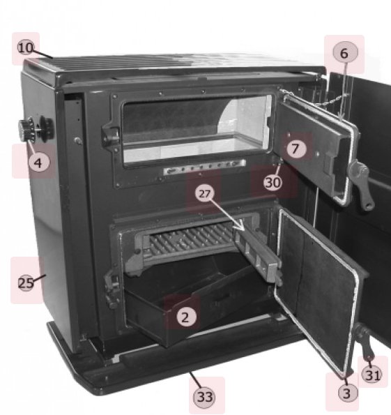 Haas-Sohn Alkor 183.12 drzwi popielnika
