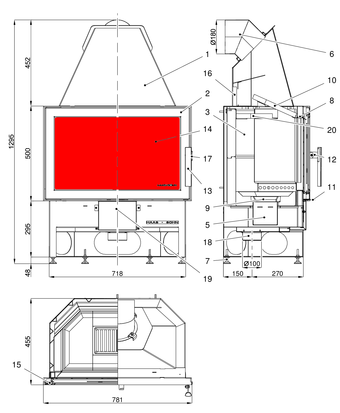 Haas-Sohn Genf II szyba wziernika