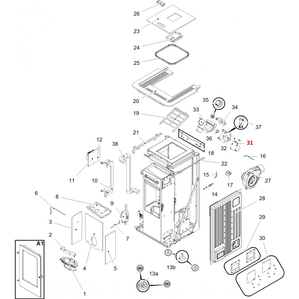 Haas-Sohn Pallazza III RLU-PGI 520.08 silnik przenośnika ślimakowego