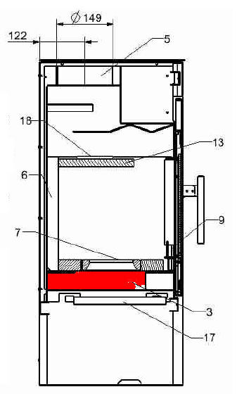 Haas-Sohn Pico 286.12 skrzynka na popiół