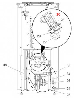 Haas+Sohn Pelletto II 434.08 stock escargot en haut