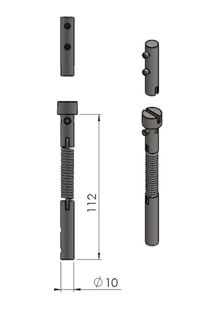 Termatech TT30 zawias zestwa